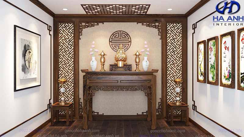 Các sắp xếp bàn thờ đúng cách