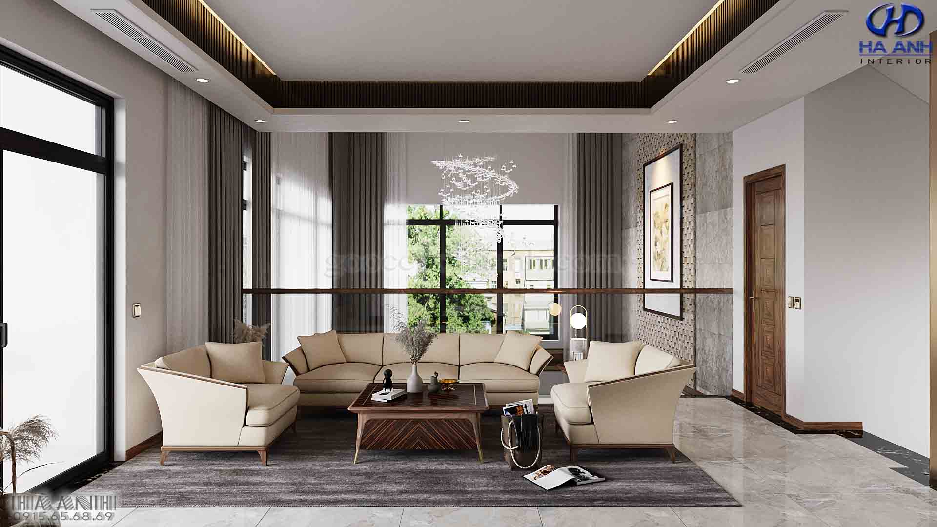 Mẫu Sofa Hiện Đại CHo Không Gian Phòng Khách